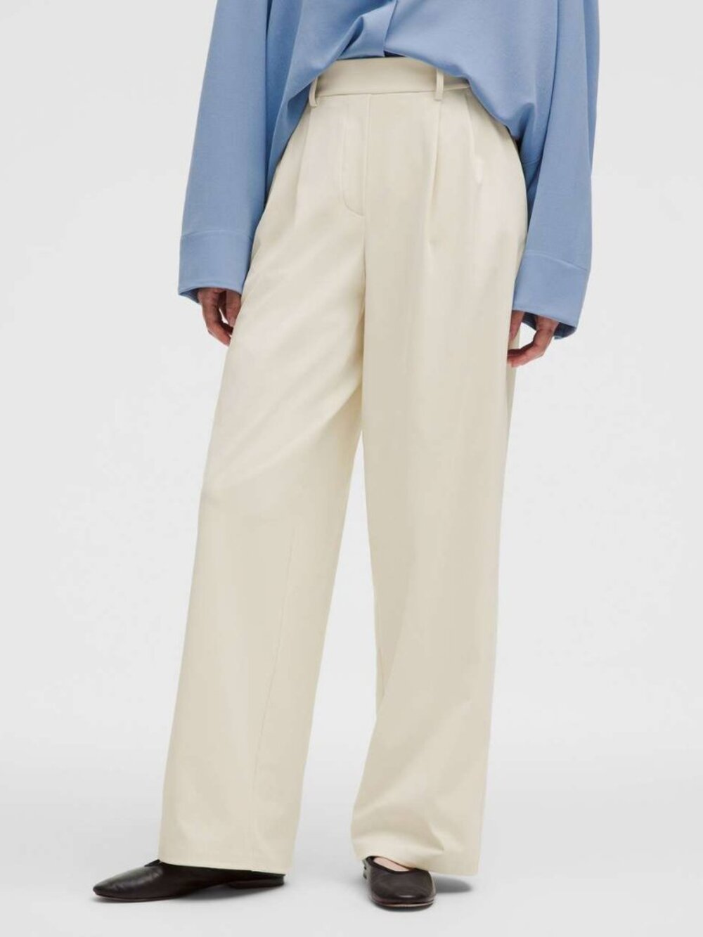 Lululemon Daydrift High-Rise Wide-Leg Trouser - Light Ivory - Small, Regular